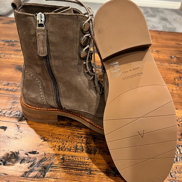 Aquatalia Ali Suede/Stud High Ankle Boot - Picture 6 of 9